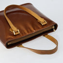 LOUIS VUITTON Monogram Vernis Houston Hand Bag Bronze M91122 LV Auth gh1207-6