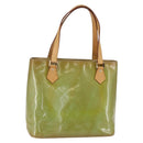 LOUIS VUITTON Monogram Vernis Houston Hand Bag Baby Blue M91005 LV Auth gh1213-1