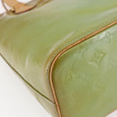 LOUIS VUITTON Monogram Vernis Houston Hand Bag Baby Blue M91005 LV Auth gh1213-9