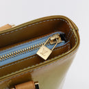 LOUIS VUITTON Monogram Vernis Houston Hand Bag Baby Blue M91005 LV Auth gh1213-17