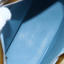 LOUIS VUITTON Monogram Vernis Houston Hand Bag Baby Blue M91005 LV Auth gh1213-11