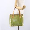 LOUIS VUITTON Monogram Vernis Houston Hand Bag Baby Blue M91005 LV Auth gh1213-22