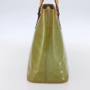 LOUIS VUITTON Monogram Vernis Houston Hand Bag Baby Blue M91005 LV Auth gh1213-3