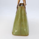 LOUIS VUITTON Monogram Vernis Houston Hand Bag Baby Blue M91005 LV Auth gh1213-4