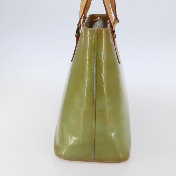 LOUIS VUITTON Monogram Vernis Houston Hand Bag Baby Blue M91005 LV Auth gh1213