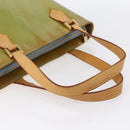 LOUIS VUITTON Monogram Vernis Houston Hand Bag Baby Blue M91005 LV Auth gh1213-7