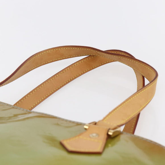 LOUIS VUITTON Monogram Vernis Houston Hand Bag Baby Blue M91005 LV Auth gh1213