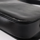 CELINE Horse Carriage Shoulder Bag Leather Black Gold Auth gh1220-16