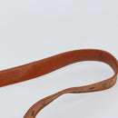 MCM Logogram Vicetos Shoulder Bag PVC Leather Brown Gold Auth gh1222-15