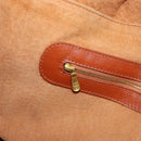 MCM Logogram Vicetos Shoulder Bag PVC Leather Brown Gold Auth gh1222-22