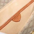 CELINE Macadam Canvas Handtasche PVC Beige Gold Auth gh1223-19