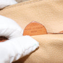 CELINE Macadam Canvas Hand Bag PVC Beige Gold Auth gh1223-24