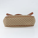 CELINE Macadam Canvas Handtasche PVC Beige Gold Auth gh1223-5