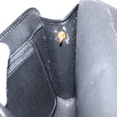 Christian Dior Honeycomb Canvas Chain Shoulder Bag PVC Black Gold Auth gh1228-20