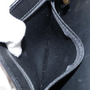 Christian Dior Honeycomb Canvas Chain Shoulder Bag PVC Black Gold Auth gh1228-12