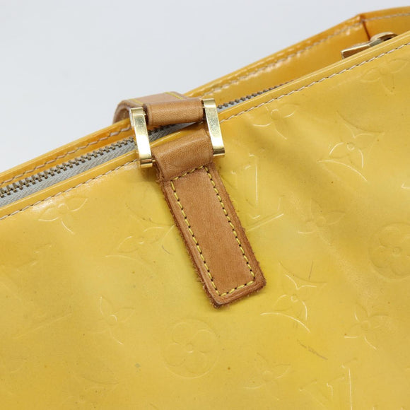 LOUIS VUITTON Monogram Vernis Columbus Tote Bag Gris M91028 LV Auth gh1229