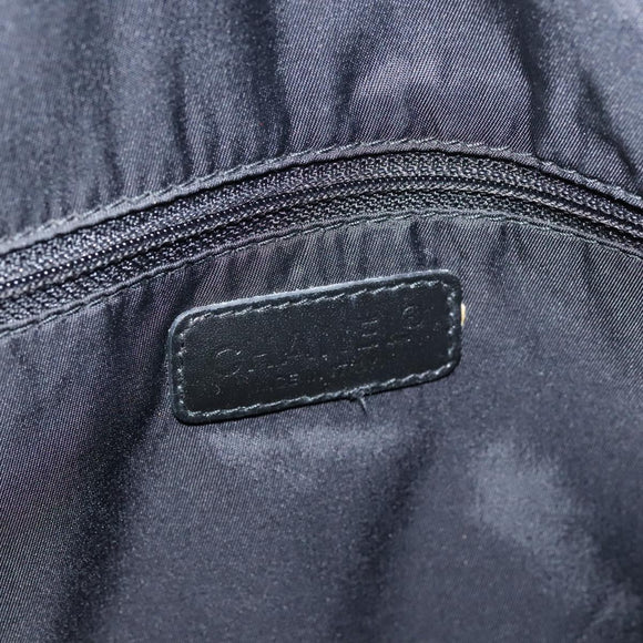 CHANEL New Travel Line Tote Bag Nylon Black CC Auth gh123