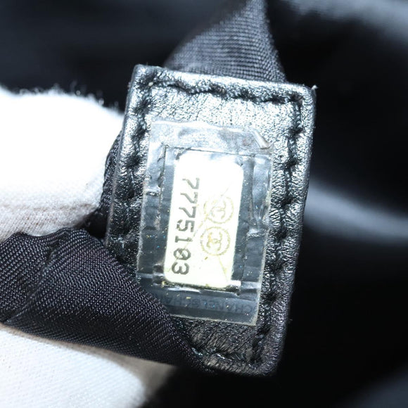 CHANEL New Travel Line Tote Bag Nylon Black CC Auth gh123