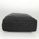 CHANEL New Travel Line Tote Bag Nylon Black CC Auth gh123-5