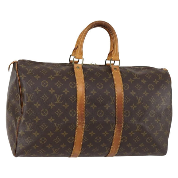LOUIS VUITTON Monogram Keepall 45 Boston Bag M41428 LV Auth gh1230