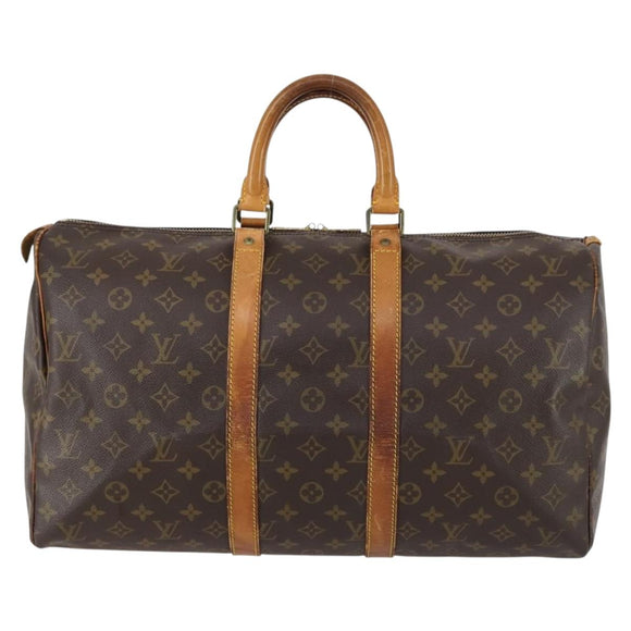 LOUIS VUITTON Monogram Keepall 45 Boston Bag M41428 LV Auth gh1230