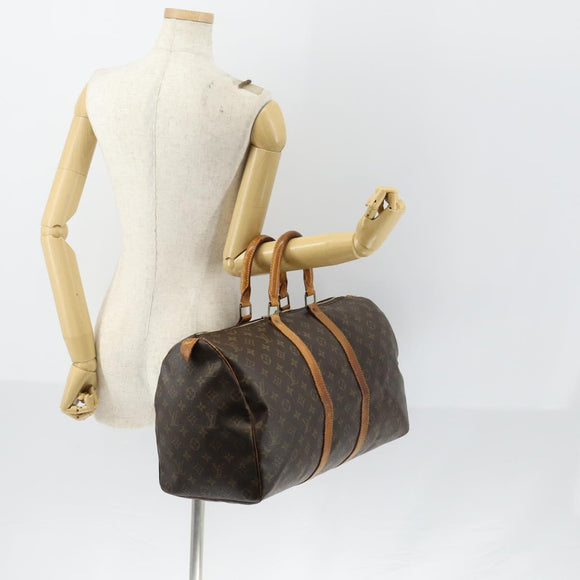 LOUIS VUITTON Monogram Keepall 45 Boston Bag M41428 LV Auth gh1230