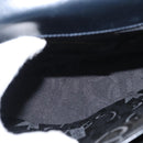 Salvatore Ferragamo Gancini Hand Bag Leather 2way Navy Gold Auth gh1234-19