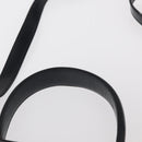 Salvatore Ferragamo Gancini Hand Bag Leather 2way Navy Gold Auth gh1234-8