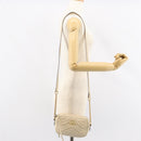 GUCCI GG Marmont Mini Camera Bag Leather White Gold 448065 Auth gh1235-22