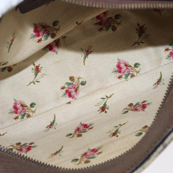 GUCCI GG Supreme Web Sherry Line Messenger Bag Neo Vintage PVC Beige Auth gh1236