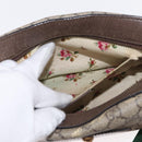 GUCCI GG Supreme Web Sherry Line Messenger Bag Neo Vintage PVC Beige Auth gh1236-21