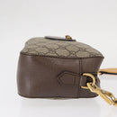GUCCI GG Supreme Web Sherry Line Messenger Bag Neo Vintage PVC Beige Auth gh1236-4