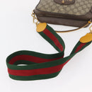 GUCCI GG Supreme Web Sherry Line Messenger Bag Neo Vintage PVC Beige Auth gh1236-7