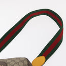 GUCCI GG Supreme Web Sherry Line Messenger Bag Neo Vintage PVC Beige Auth gh1236-8