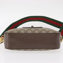 GUCCI GG Supreme Web Sherry Line Messenger Bag Neo Vintage PVC Beige Auth gh1236-9