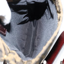 FENDI Zucca Canvas Shoulder Bag Black Brown Auth gh1238-12