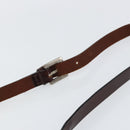 FENDI Zucca Canvas Shoulder Bag Black Brown Auth gh1238-8