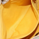 Salvatore Ferragamo Gancini Hand Bag Leather White Gold Auth gh1239-23