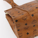 MCM Logogram Vicetos Shoulder Bag PVC Leather Brown Gold Auth gh1241-14
