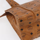 MCM Logogram Vicetos Shoulder Bag PVC Leather Brown Gold Auth gh1241-16