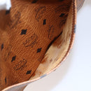 MCM Logogram Vicetos Shoulder Bag PVC Leather Brown Gold Auth gh1241-22