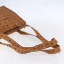 MCM Logogram Vicetos Shoulder Bag PVC Leather Brown Gold Auth gh1241-7