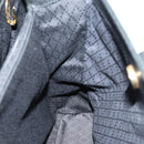 GUCCI Bamboo Hand Bag Suede 2way Black Gold 002 123 0322 Auth gh1242-18