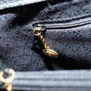 GUCCI Bamboo Hand Bag Suede 2way Black Gold 002 123 0322 Auth gh1242-21