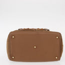 GUCCI Bamboo Hand Bag Suede Brown Gold 000 122 0316 Auth gh1243-9