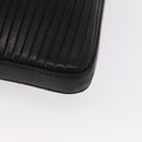 Salvatore Ferragamo Gancini Shoulder Bag Leather Black Silver Auth gh1244-9