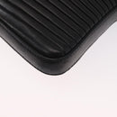 Salvatore Ferragamo Gancini Shoulder Bag Leather Black Silver Auth gh1244-16