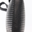 Salvatore Ferragamo Gancini Shoulder Bag Leather Black Silver Auth gh1244-10