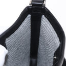 Salvatore Ferragamo Gancini Shoulder Bag Leather Black Silver Auth gh1244-17