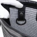 Salvatore Ferragamo Gancini Shoulder Bag Leather Black Silver Auth gh1244-19